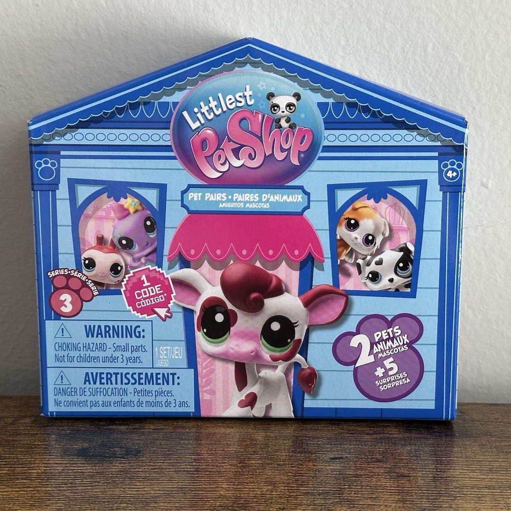 Littlest Pet Shop LPS 154 155 Nib New Blind Pet Pairs Octopus Hermit Crab Purple